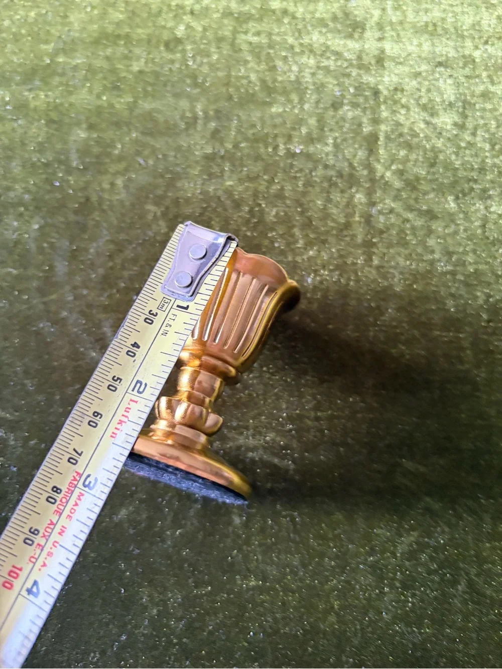 Brass-Tone Decorative Candle Holder - Gold Finish